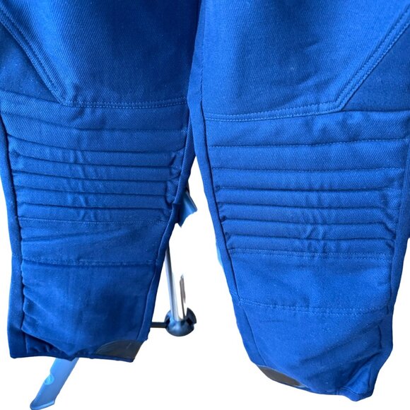 Obermeyer Men Ski Bib Pants Overalls 34 RL Wool Blend Padded Knees Navy Vtg - Picture 6 of 16